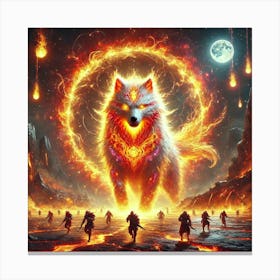 Yang Fire Wolf 6 Toile