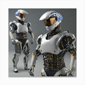 Futuristic Robots 39 Canvas Print