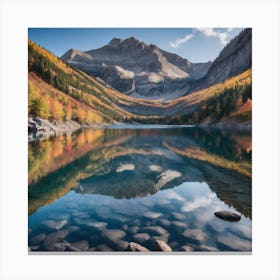 Reflections In A Lake Canvas Print