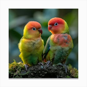 Lovebirds 12 Canvas Print