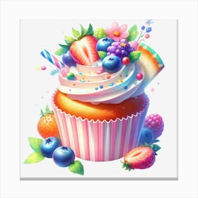 Cupcake Png Canvas Print