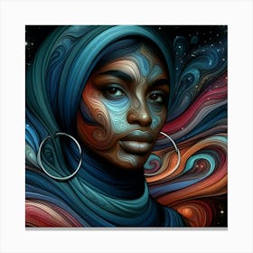 Elaris Celestial Portrait Canvas Print