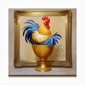 Golden Rooster Canvas Print