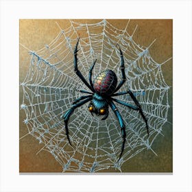 Black Widow Spider Canvas Print