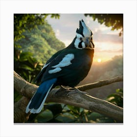 Bird In The Forest Canvas Print