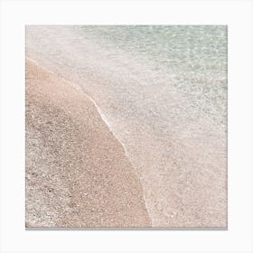 On The Beach Square Canvas Print