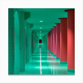 Hallway - Hallway Stock Videos & Royalty-Free Footage Canvas Print