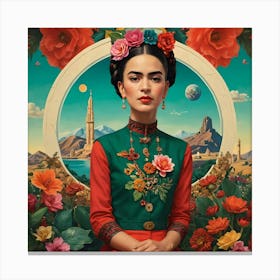 Frida Kahlo - Folklore Canvas Print