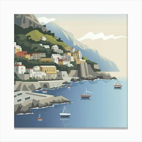 Amalfi Coast Canvas Print