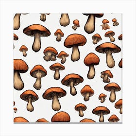 Mushrooms As A Logo Canvas Print