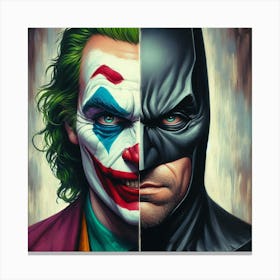 Joker And Batman 2 Canvas Print