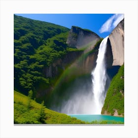 Rainbow Waterfall Canvas Print