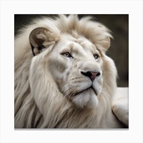 White Lion Canvas Print