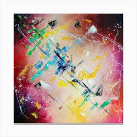 Colorful diagonal Canvas Print