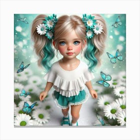 Daisy Girl 11 Canvas Print