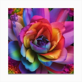 Rainbow Flower 5 Canvas Print