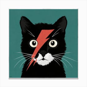 Lightning Bolt Cat 2 Canvas Print