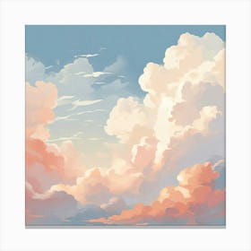 Clouds Wallpaper Canvas Print