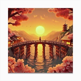 Japanese Bridge Canvas Print