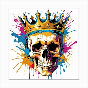 Graffiti Skull 7 Canvas Print