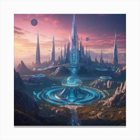 Alien City Canvas Print