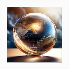 Globe Of The World Canvas Print