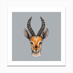 Antelope Head 1 Canvas Print