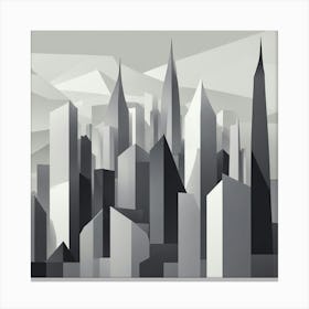 Abstract Cityscape 24 Canvas Print