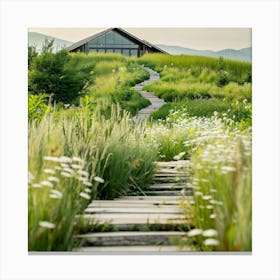 House On A Hill 1 Canvas Print