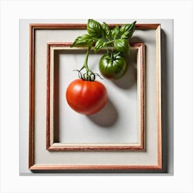 Tomato In A Frame 1 Canvas Print