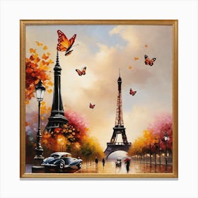 Paris Eiffel Tower 79 Canvas Print