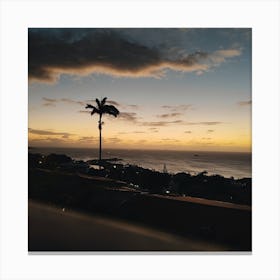 Sunset Over The Ocean 1 Canvas Print