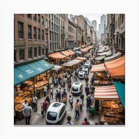 Nyc Market Canvas Print