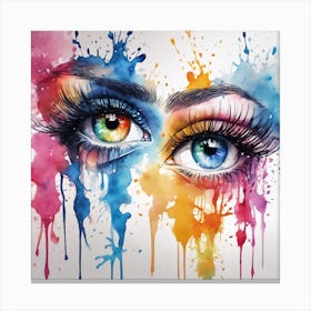 Colorful Eyes Canvas Print
