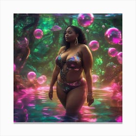 Woman In A Bikini 1 Canvas Print