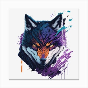 Wild wolf Canvas Print