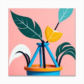 Plant In A Pot 9 Canvas Print