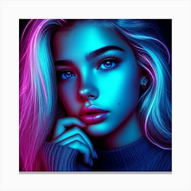 Neon Art 2 Canvas Print