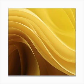 Abstract Yellow Wavy Background Canvas Print