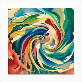 Colorful Swirl Canvas Print