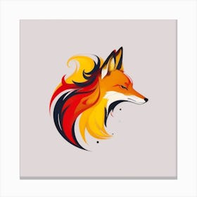 Fox Head 2 Canvas Print