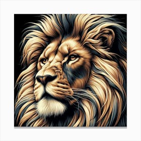 Lion Print Canvas Print