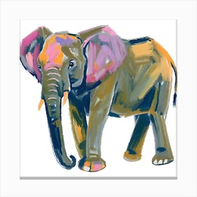 African Elephant 04 Canvas Print