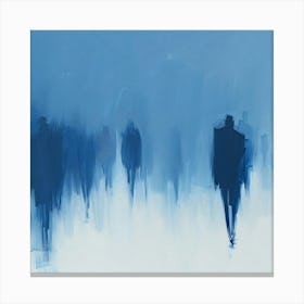 People Walking In The Fog Canvas Print