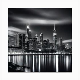 New York City At Night 13 Canvas Print