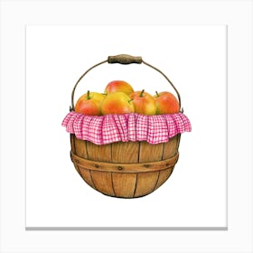 Apple Basket.6 Canvas Print