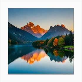 Sunrise In The Mountains Canvas Print