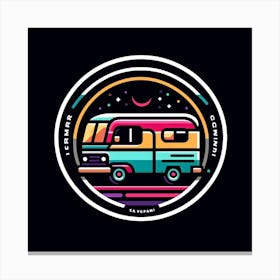 Retro Camper Van 2 Canvas Print