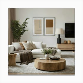 Modern Living Room 66 Canvas Print