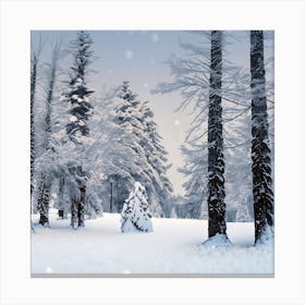 Snowy Forest 9 Canvas Print